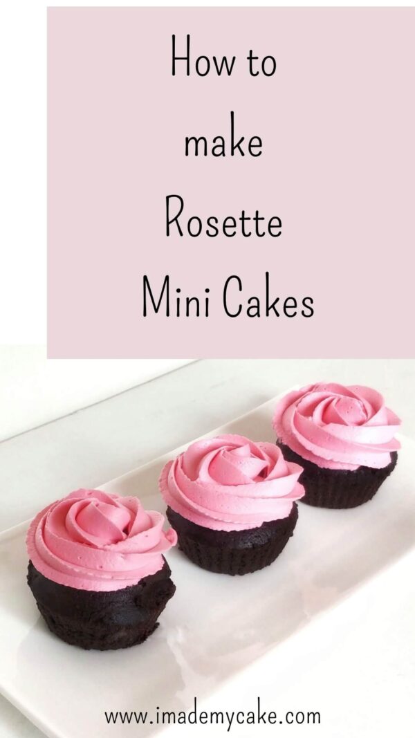 A quick eggless mini dessert that is the rosette mini cake tutorial for celebrating with family