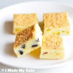 Delicious Creamy No Bake Cranberry Pistachio White Chocolate Fudge Recipe