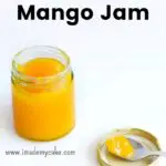 a spoonful of mango jam