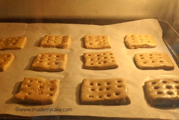 bajra cookies in the oven