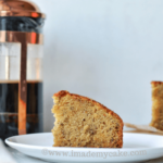 banana cake with coffee