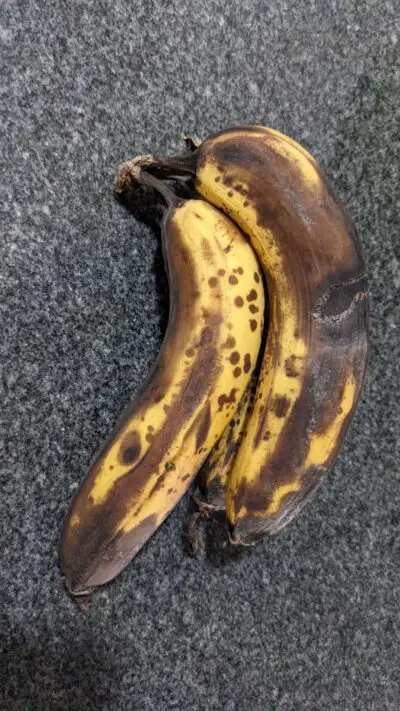 over-ripe bananas for making banana cake