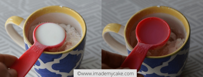 snickerdoodle mug cake_add milk and water