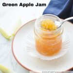 a spoonful of fresh Green Apple Jam