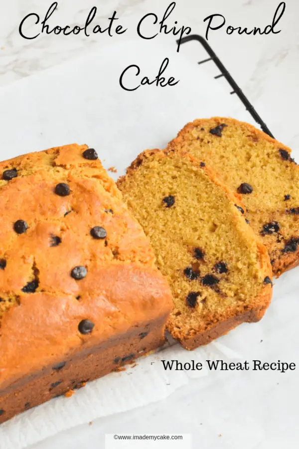 whole wheat pound cake with chocolate chips